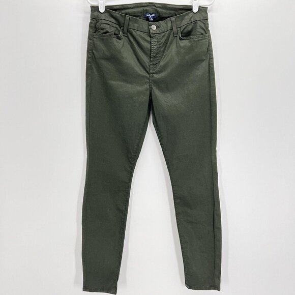 NWT Splendid Women's Green The Ankle Skinny Stretch Jeans Sz 30 Mid Rise $179.00 - Picture 1 of 10